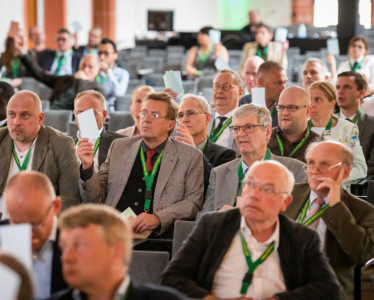 Interaktive Sitzung: Das Auditorium gab seine Stimme ab.
