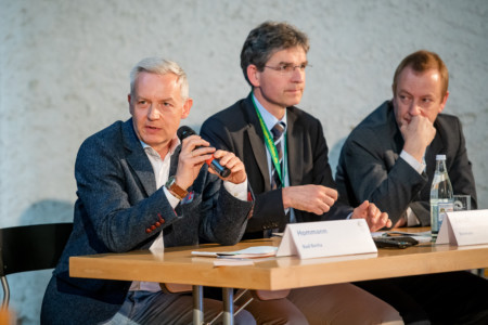 Interaktive Sitzung: Die Experten und Vorsitzenden.