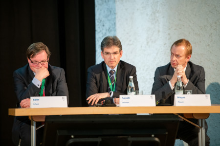 Interaktive Sitzung: Die Experten und Vorsitzenden.